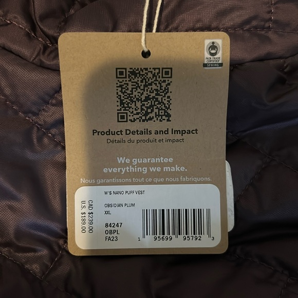 Women’s Patagonia Nano Puff Vest. Obsidian Plum. Multiple Sizes. NWT - Picture 4 of 9